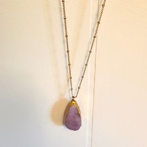Purple Geode Necklace